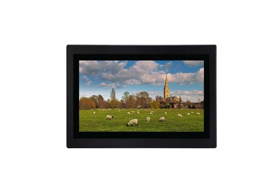 Βιομηχανική LCD οθόνη αφής οργάνων ελέγχου VGA/DVI 15,6 ίντσα ROHS