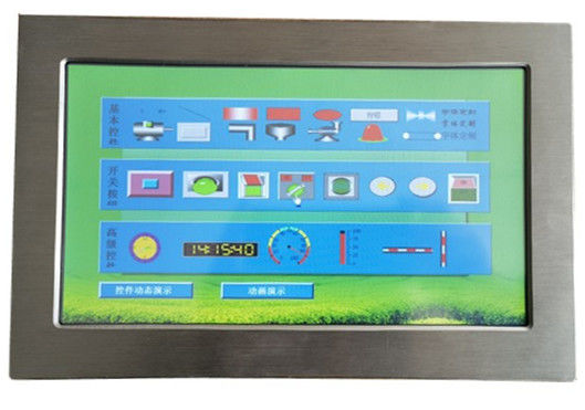 Ανθεκτική διεπαφή LCD IP65 συνεχές ρεύμα 24V επιτροπής αφής TFT 10,1 ίντσας